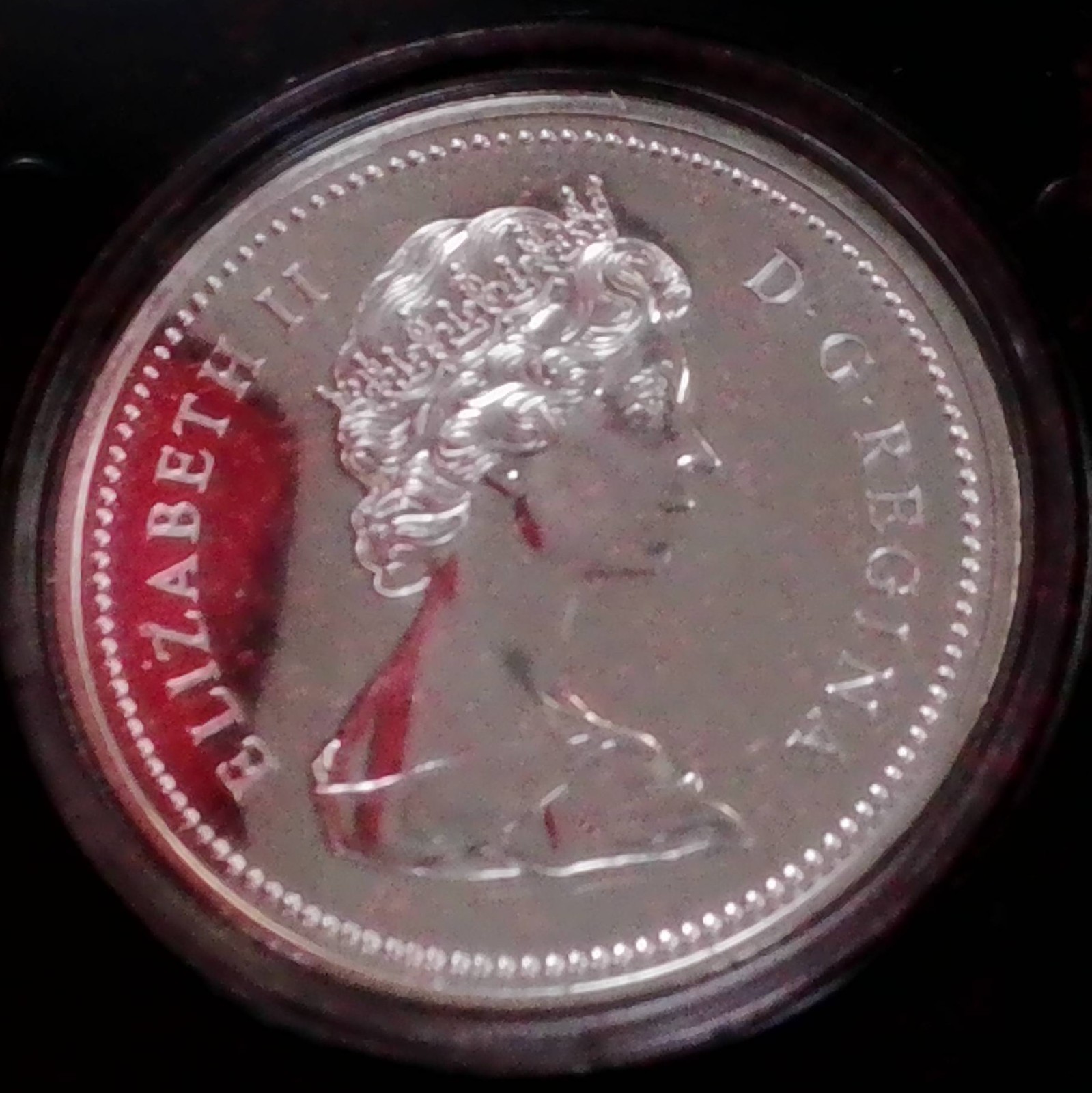 1975 Canadian Dollar Silver Coin, Calgary with box, Uncirculated(607)