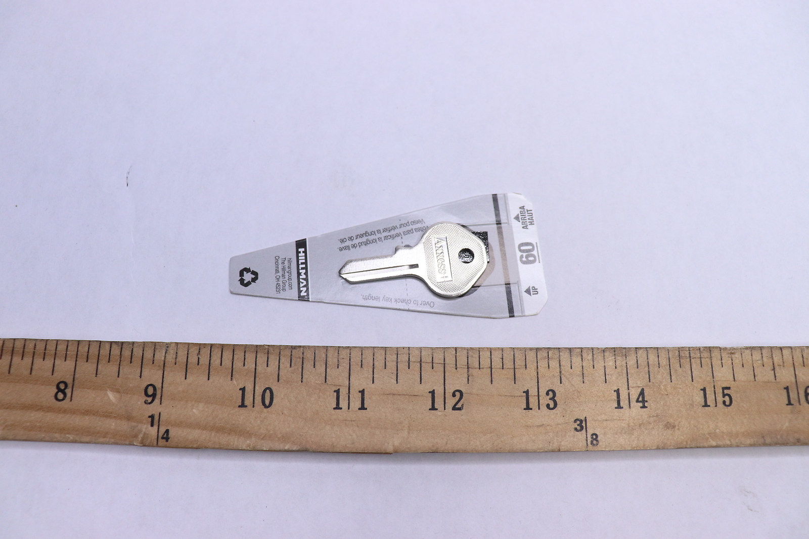 Hillman Padlock Master Lock Key Blank Nickel Plated #60 88041