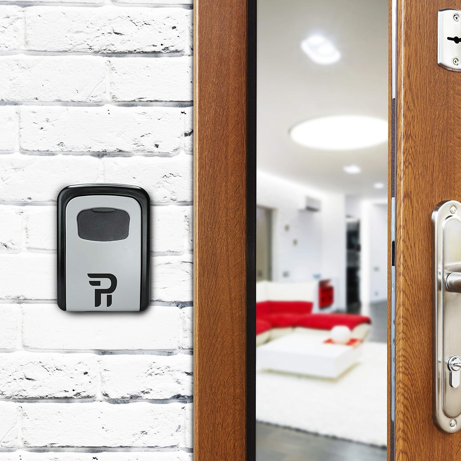 Key Lock Box Outdoor with Code – Wall Mount Security Lockbox for Spare Keys outs