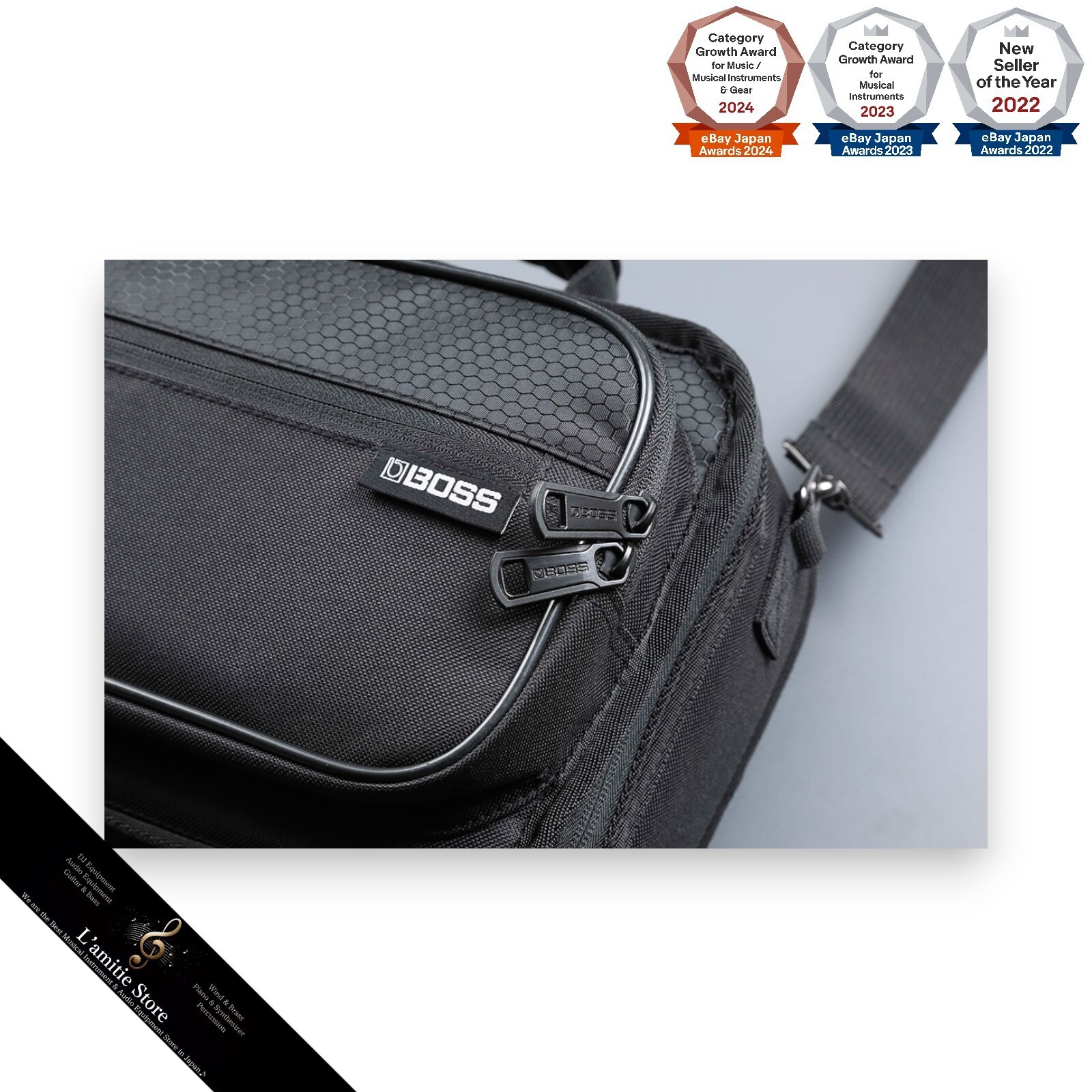 BOSS CB BM M Lightweight Medium Size Black Multi Effects Carrying Case Japan New