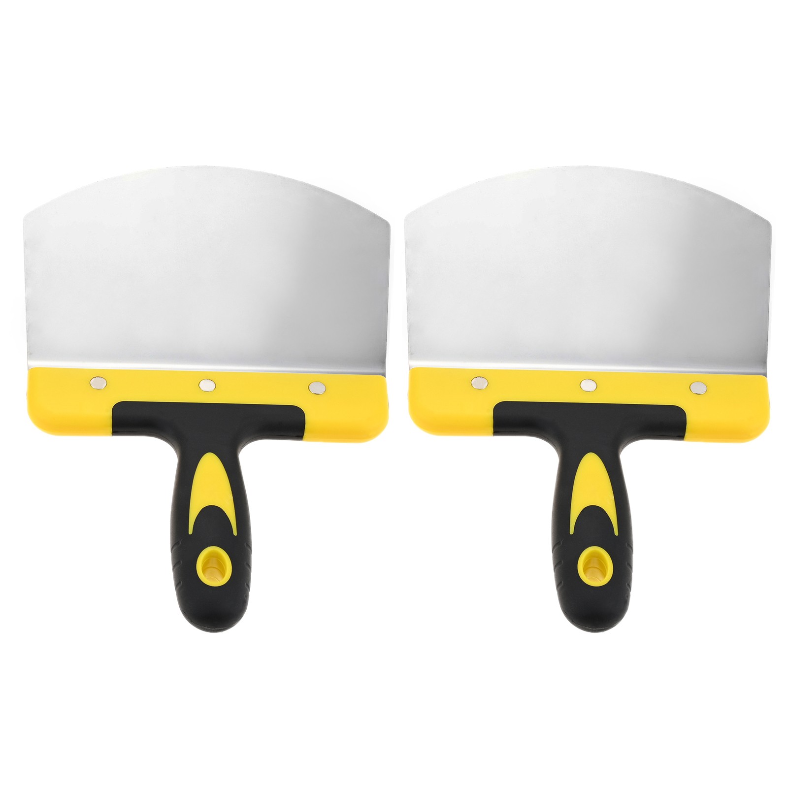 2Pc Bucket Scoop Stainless Steel 6.7" Bucket Scoop for Drywall Clean Paint Putty