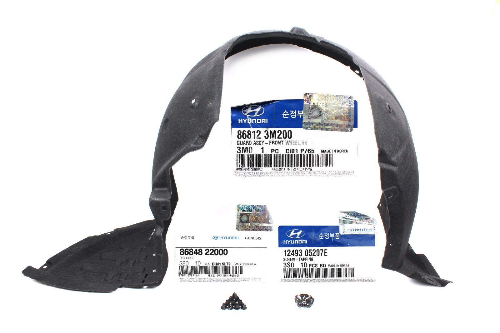 Genuine Fender Liner Wheel Guard Front Right Side For Hyundai Genesis 868123M200