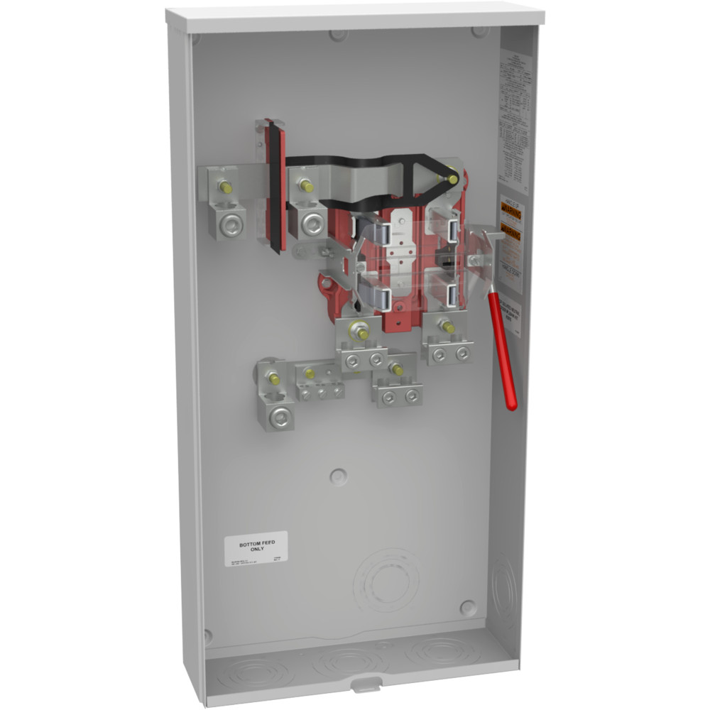 MILBANK U1797-O-K3L-K2L METER SOCKET RINGLESS 320 AMP 4T 1PH HDLVR UG NEW!!!