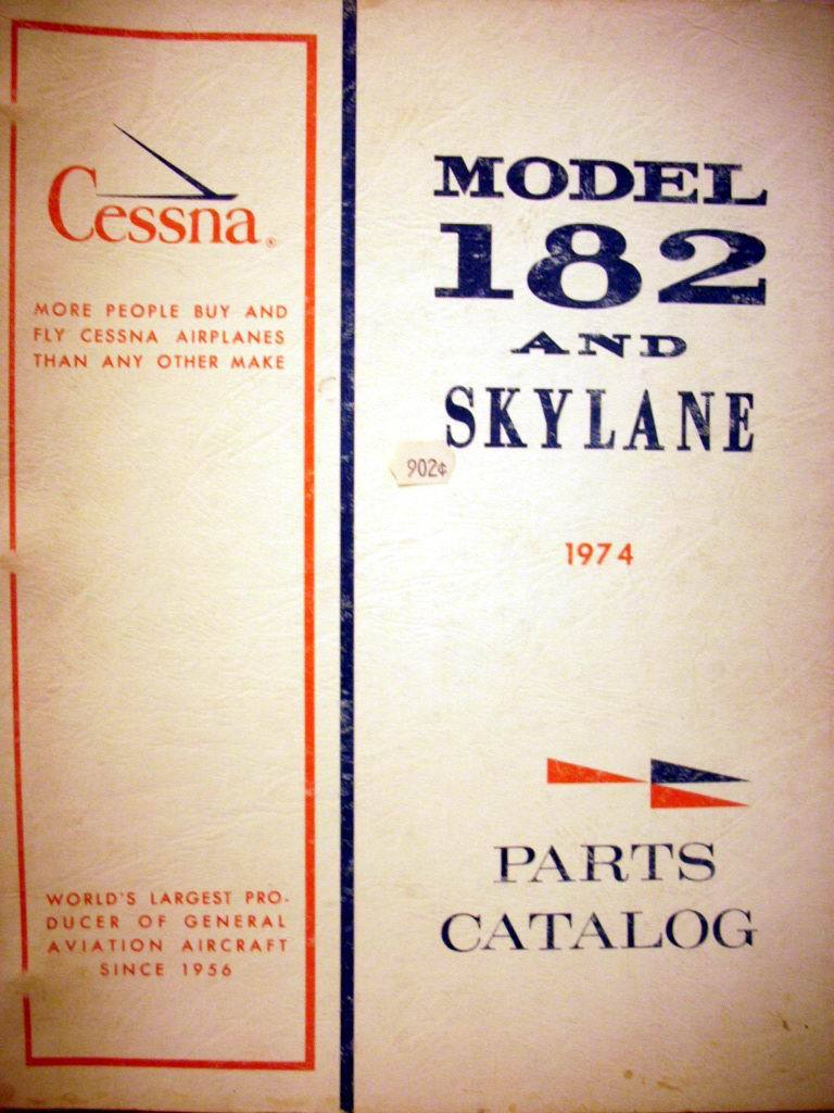 1974 Cessna 182P Skylane Parts Manual