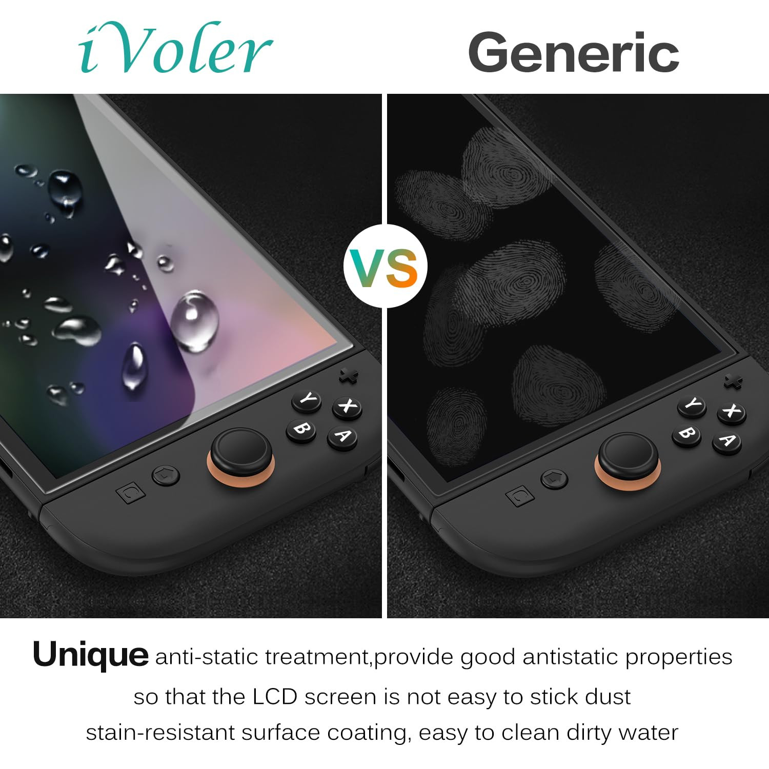 Ivoler 3-Pack Screen Protector Tempered Glass for Nintendo Switch 2 Model 2025,