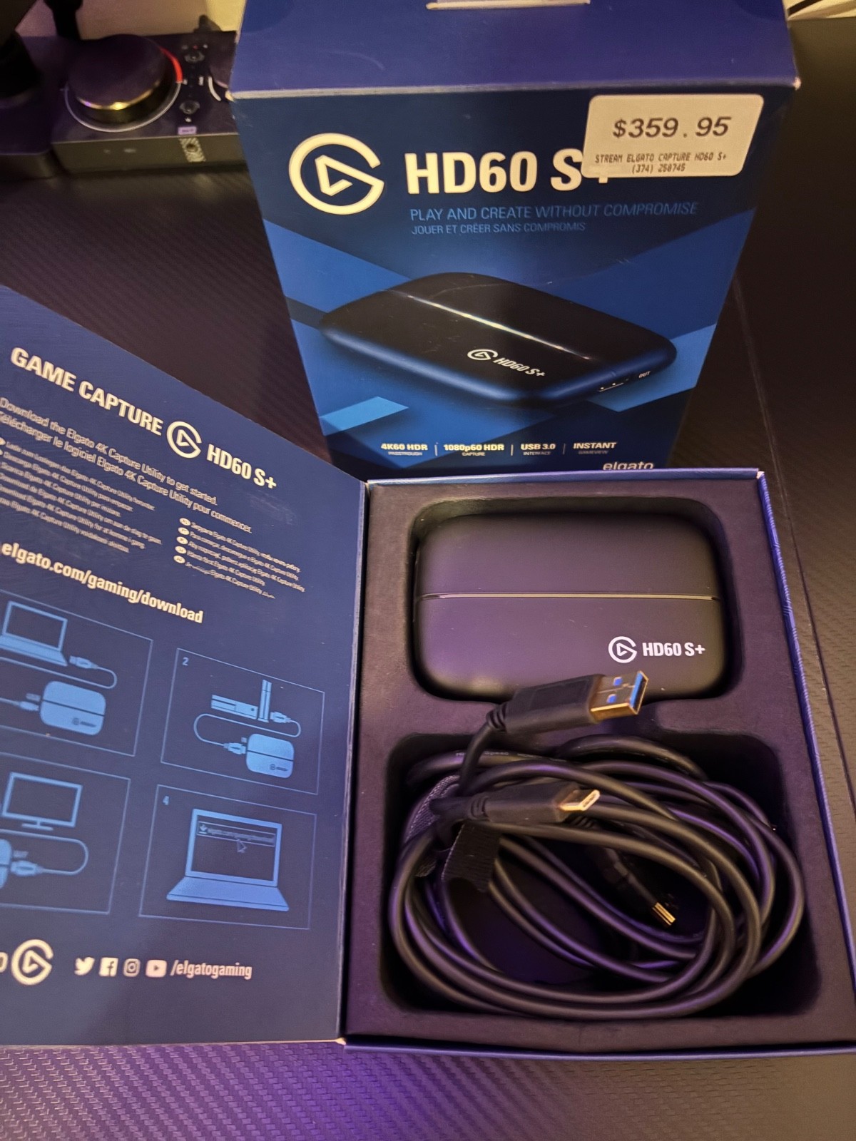 Elgato Game Capture HD60 S+ 1080p HDMI Recorder - excellent used condition