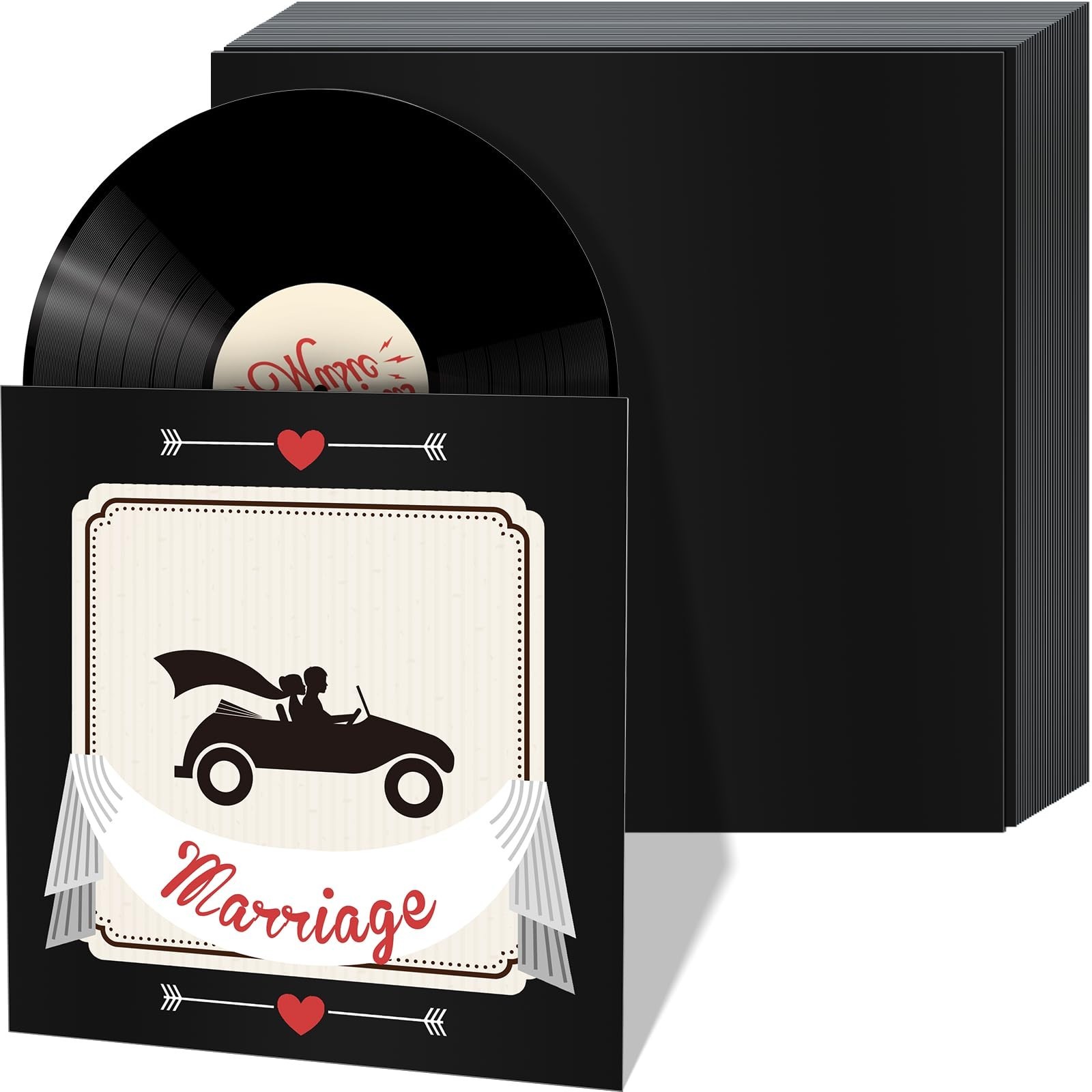 Colarr 30 Pcs 12 Inch Vinyl Record Sleeves 350gsm Blank Album Jackets Cardboa...