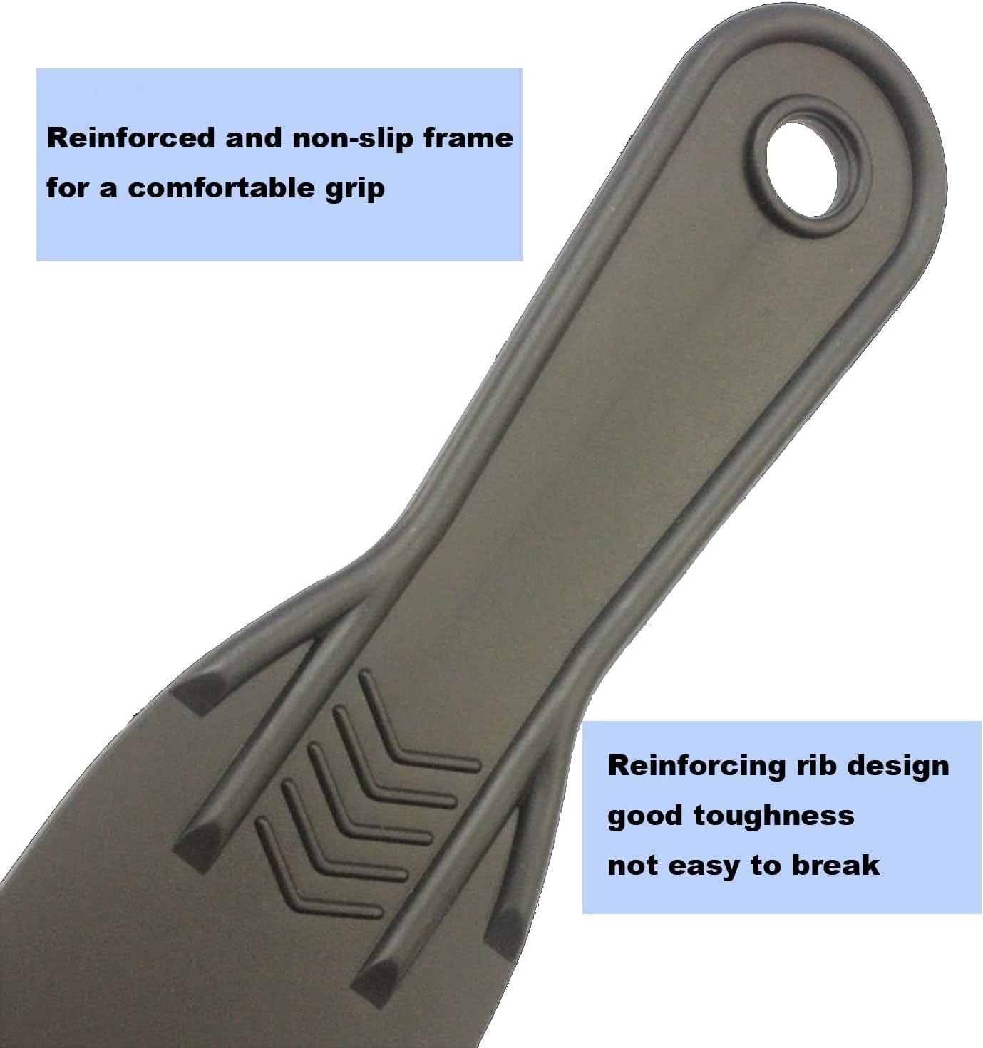 6 Pack Putty Knife, Flexible Plastic Paint Scraper Tool for Spackling