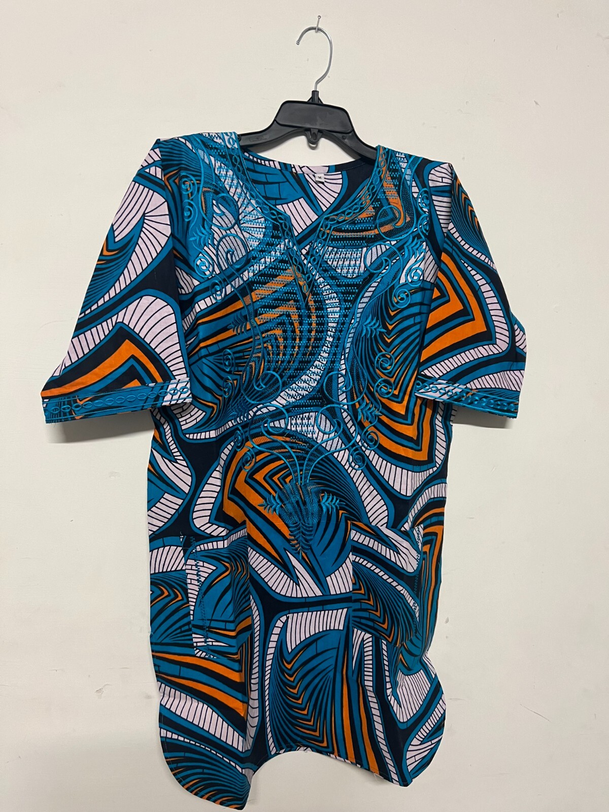 African clothing for men-Dashiki S-5X Teal