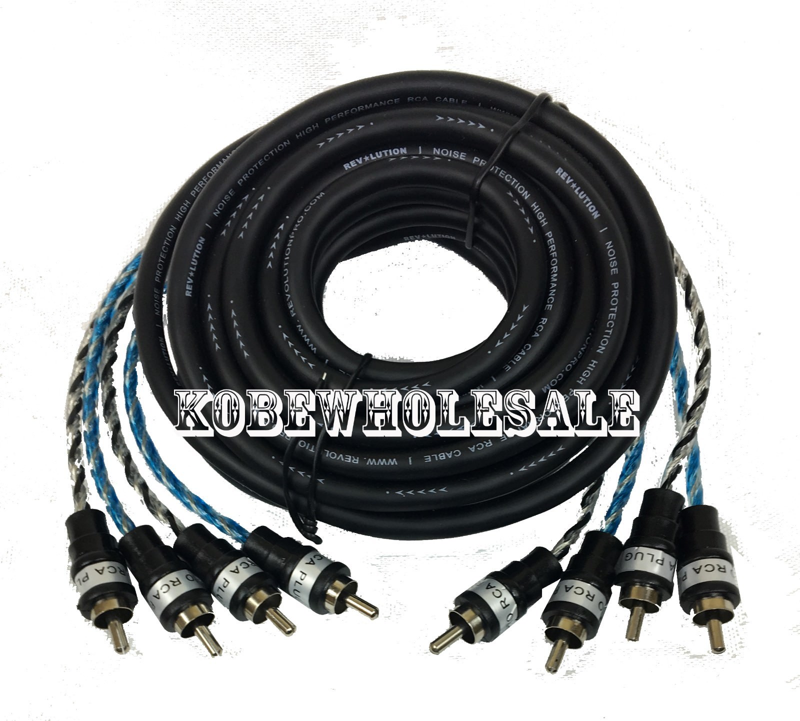 Audio RCA Interconnect Cable 4 Channels 17ft