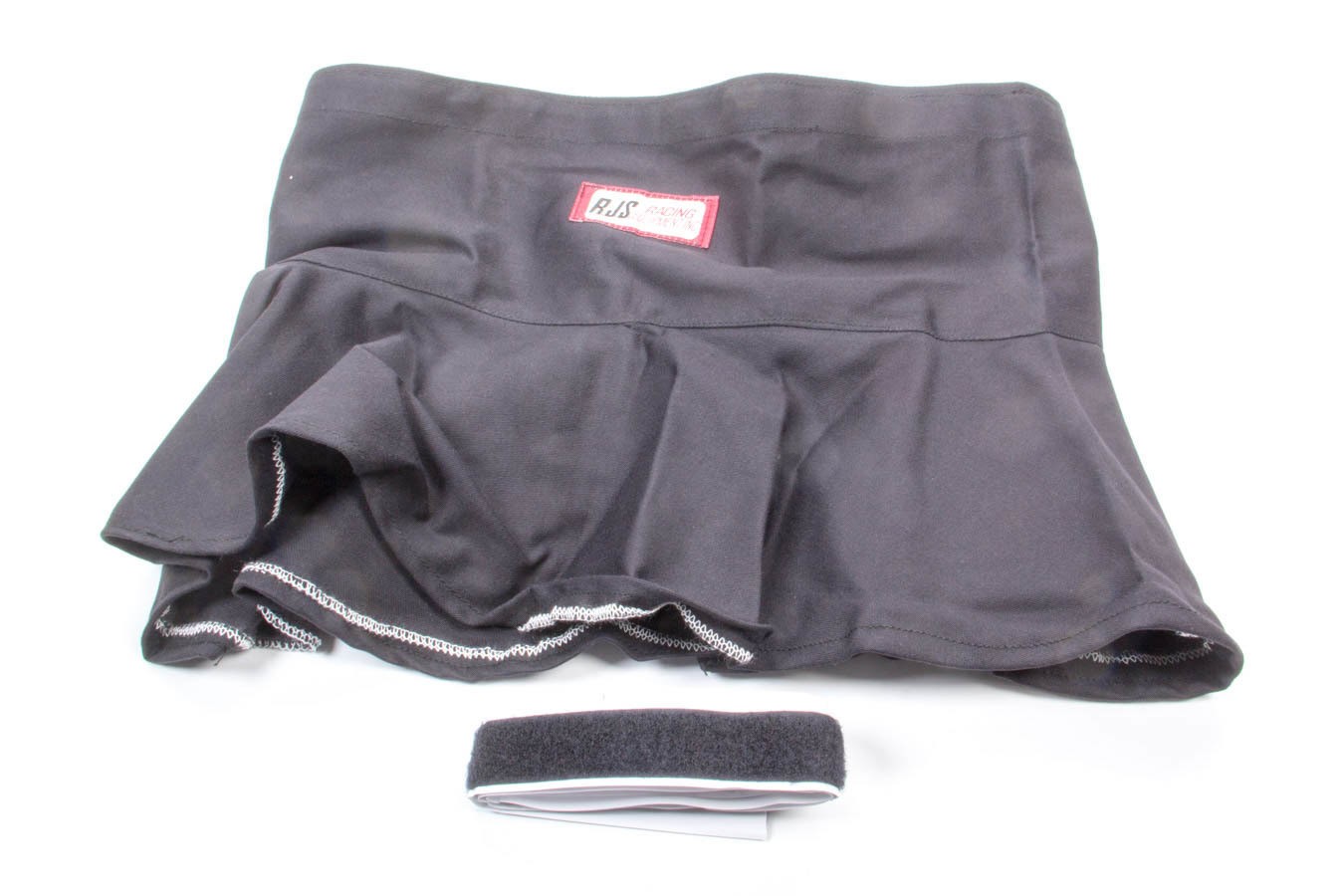 RJS Helmet Skirt - Hook and Loop Attachment - Fire Retardant - Black - Each