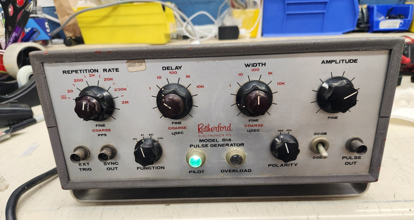 Rutherford, B14, Pulse Generator, 115 Vac, 60 Hz, Units Power On, Untested