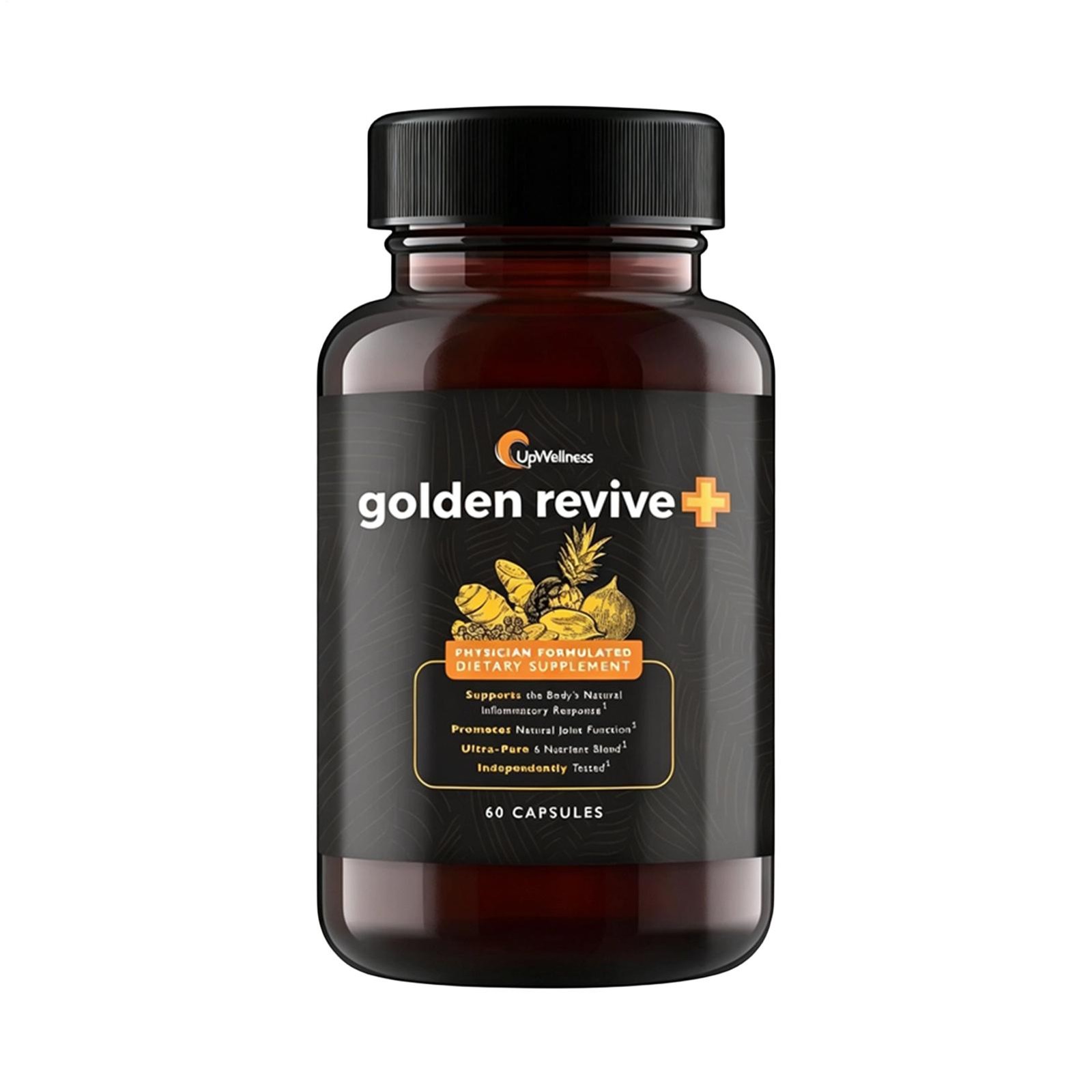 (Pack of 3) UpWellness Golden Revive + Joint Support Supplement 180 Counts