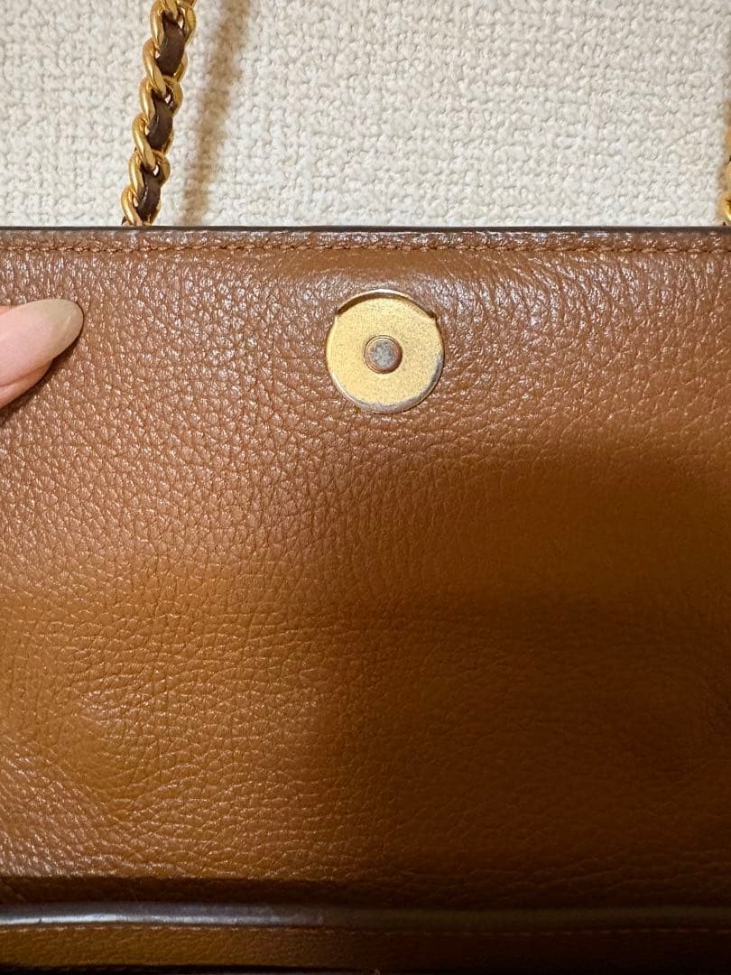 Tory Burch Pebbled Leather Britten Convertible Flap Chain Shoulder Bag Black
