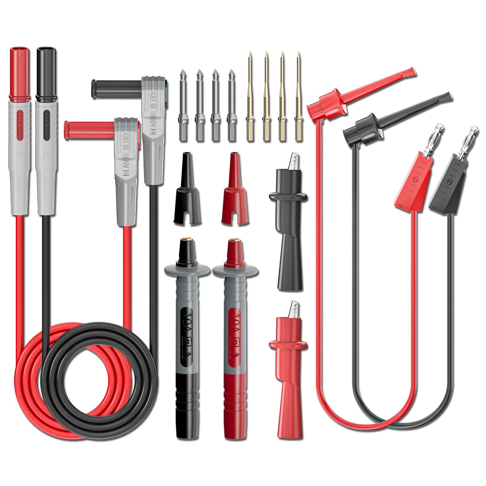 Goupchn 16PCS Multimeter Test Leads Kit for Multimeter Electrical Testing | A...