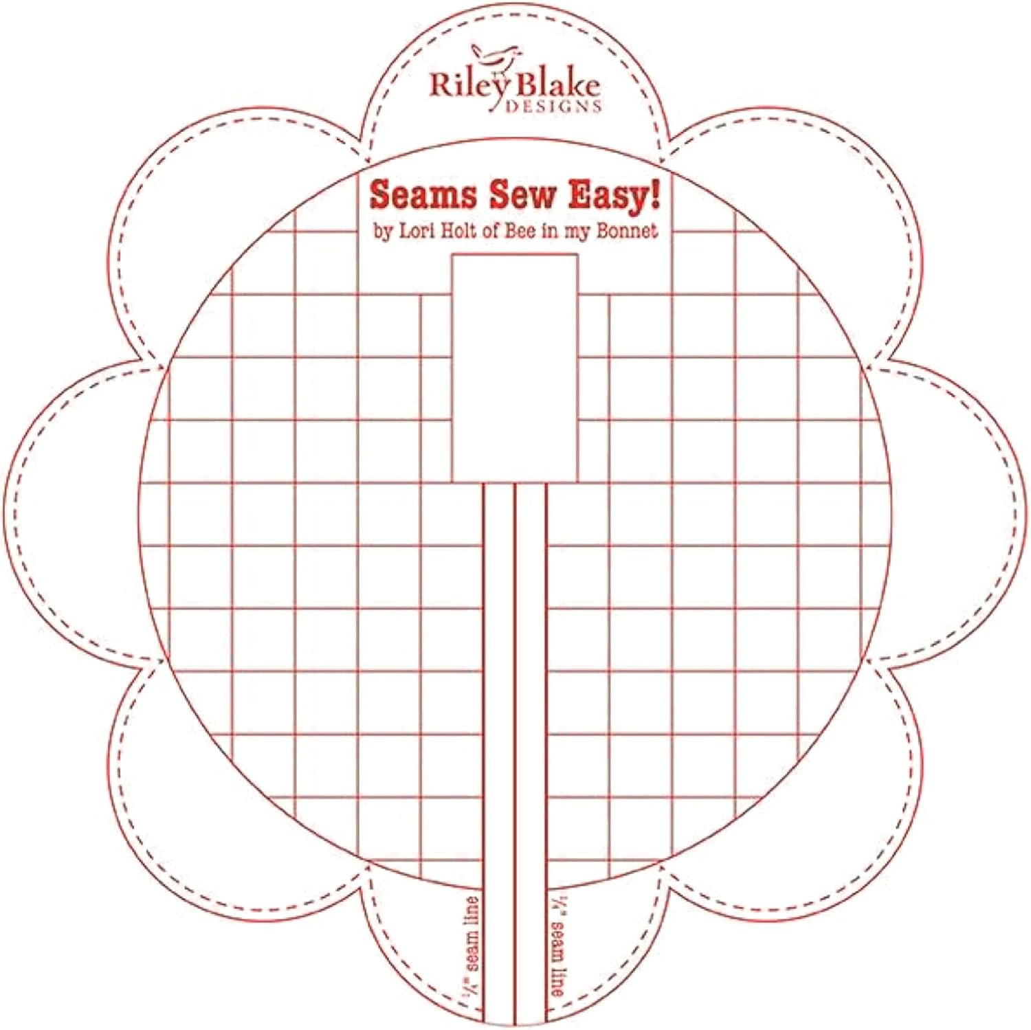 Lori Holt Seams So Easy Seam Guide Red