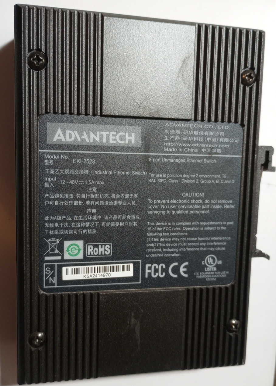 Advantech Model EKI-2528 Industrial Ethernet Switch