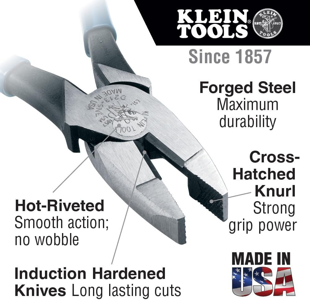 92906 Tool Set, Basic Tool Kit Has Klein Hand Tools for Apprentice or Home: Plie