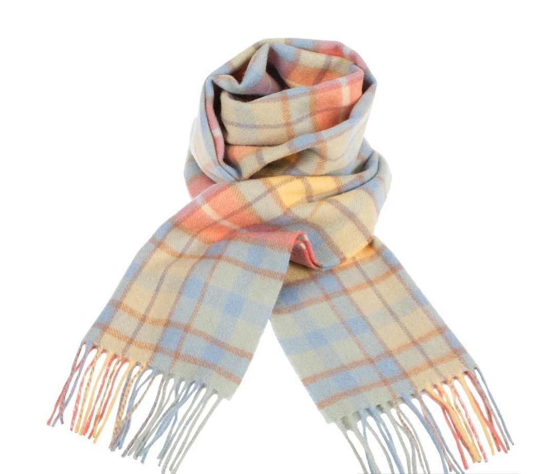 EDINBURG Scarf 100% Lambswool  Buchanan Ancient Multiplecolors