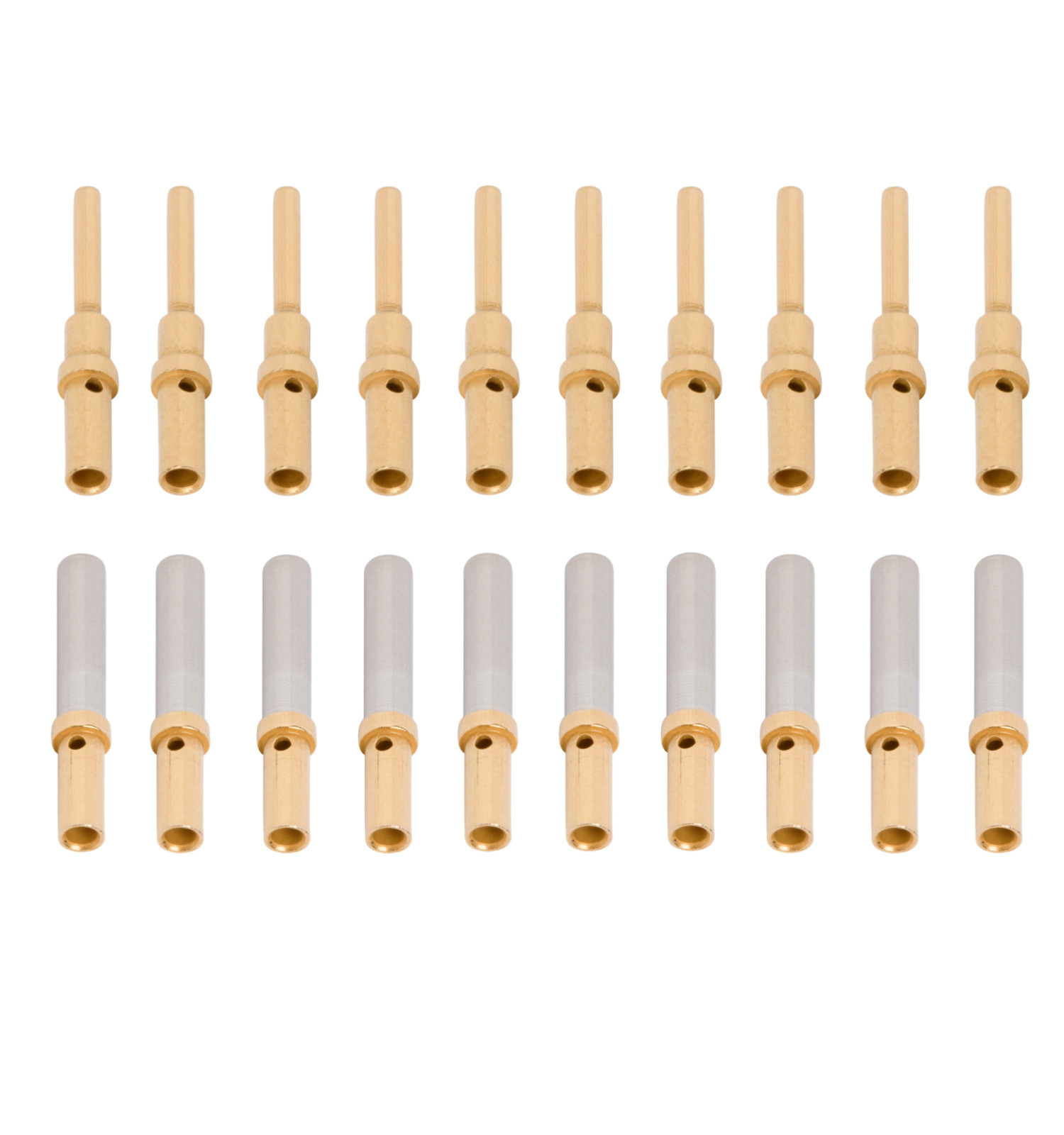 [20x] Deutsch DTM Terminal 20-22 AWG Gold Solid Pin 0462-201-2031 0462-202-2031