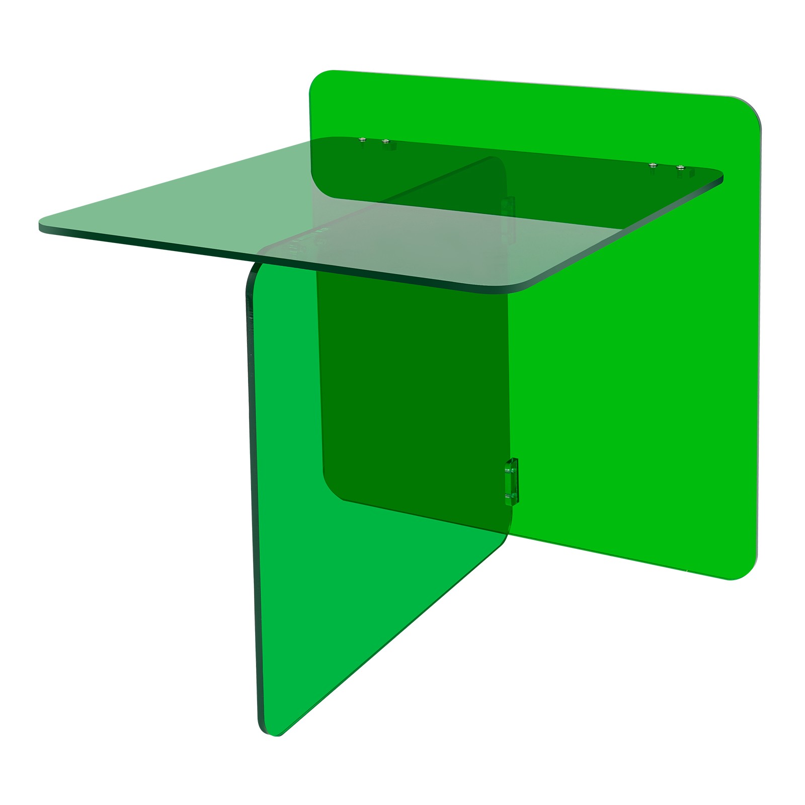 Free Standing End Table, Acrylic Side Table, Bedside Table Max Load 44.09lbs USA