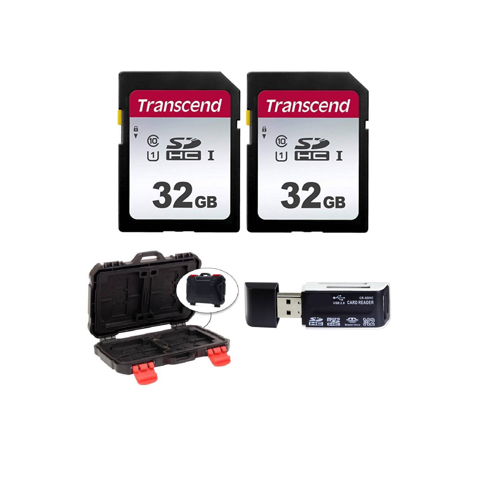 Transcend TS32GSDC300S 32GB UHS-I U1 SD Memory Cards +