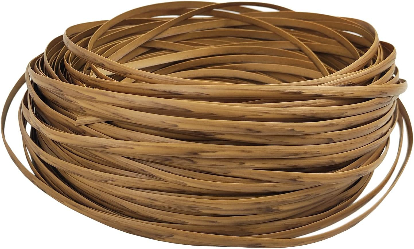 Feyart 40M/131Ft 7Mm Light Wood Wicker Repair Kit, PE Rattan Repair Kit for Wick