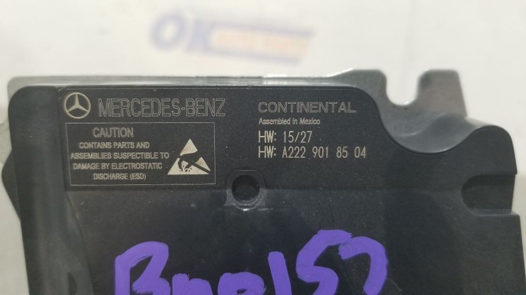 17 2017 MERCEDES S550 OEM SRS CONTROL MODULE 222 TYPE S MODELS SEDAN 2229004712