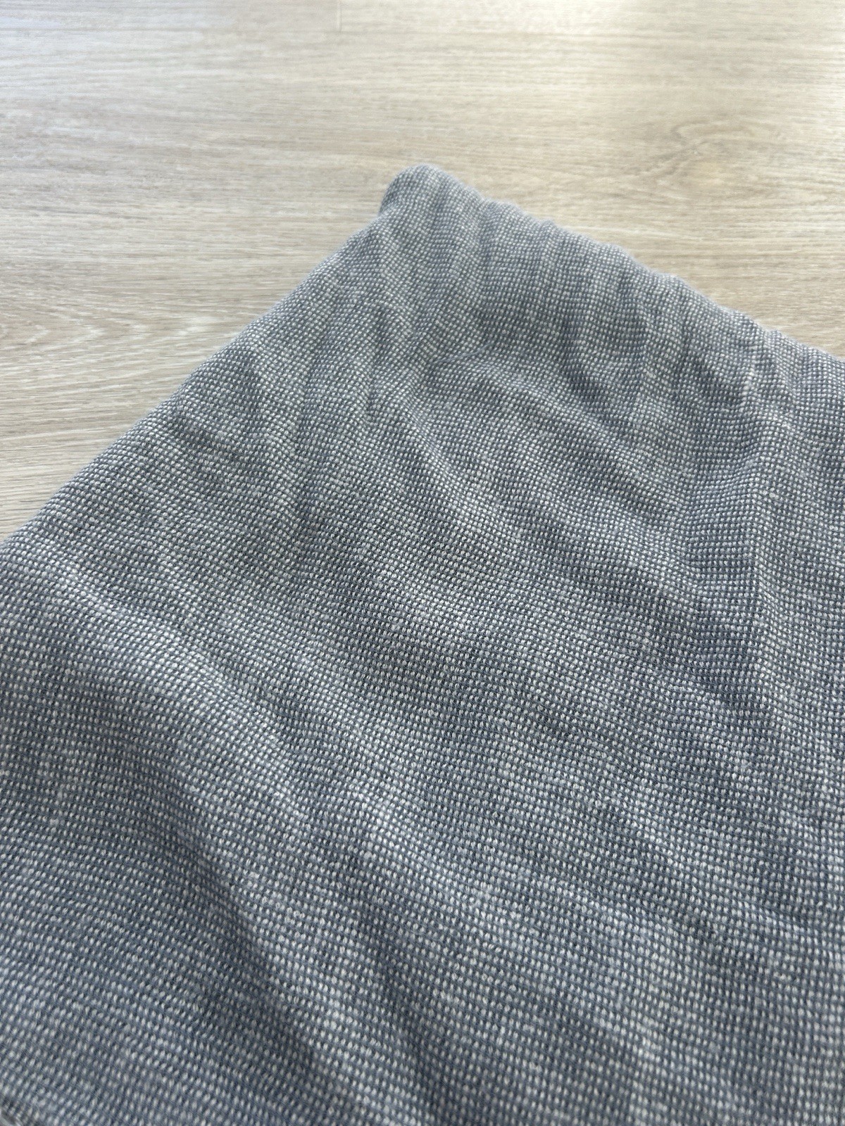Infinity Scarf Cotton Fringe One Size Blue