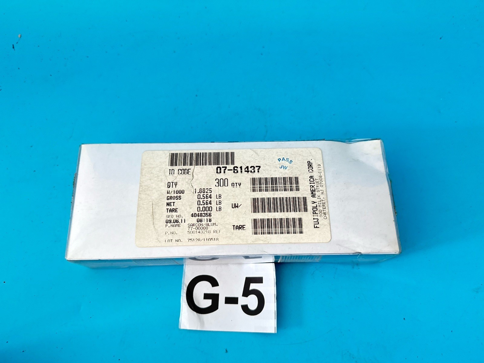 Fujipoly America Sarcon Thermal Interface Pad – Part No. 07-51437 (300 pcs)