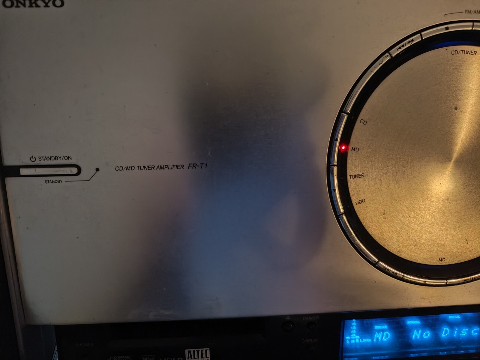ONKYO D-T1 CD MD Player Silver Operation Confirmed w/remote