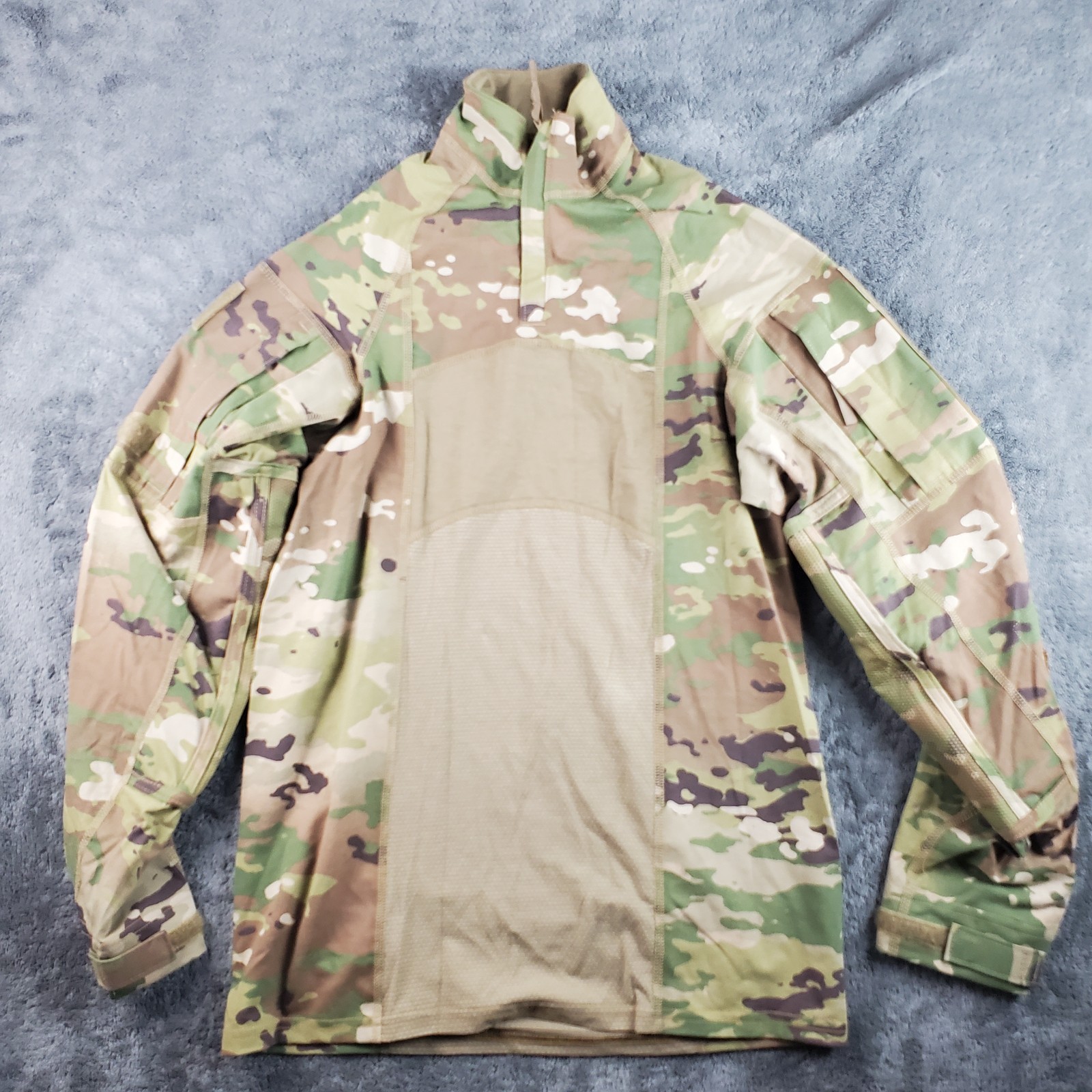 Army Shirt Mens S Green Camo Advanced Combat FR Flame Resistant Military Soldier