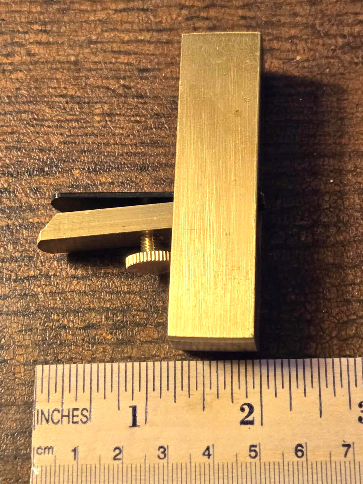 Mini Brass Plane Scraper Wood Working Craft Planer Tool Hobby