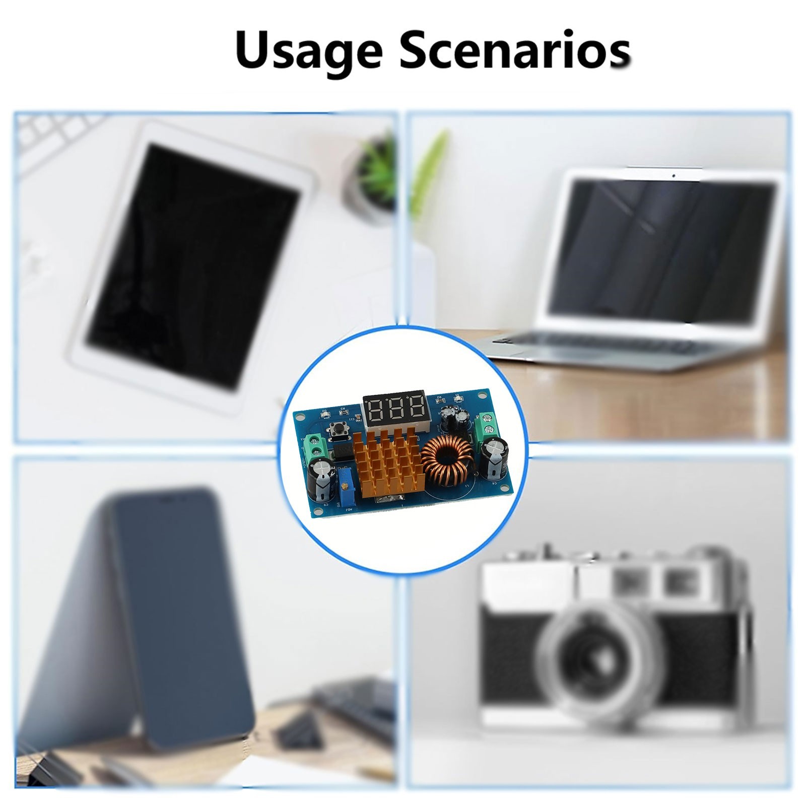 Step Up Voltage Module for Solar Panel Regulation Input from Li ion Battery