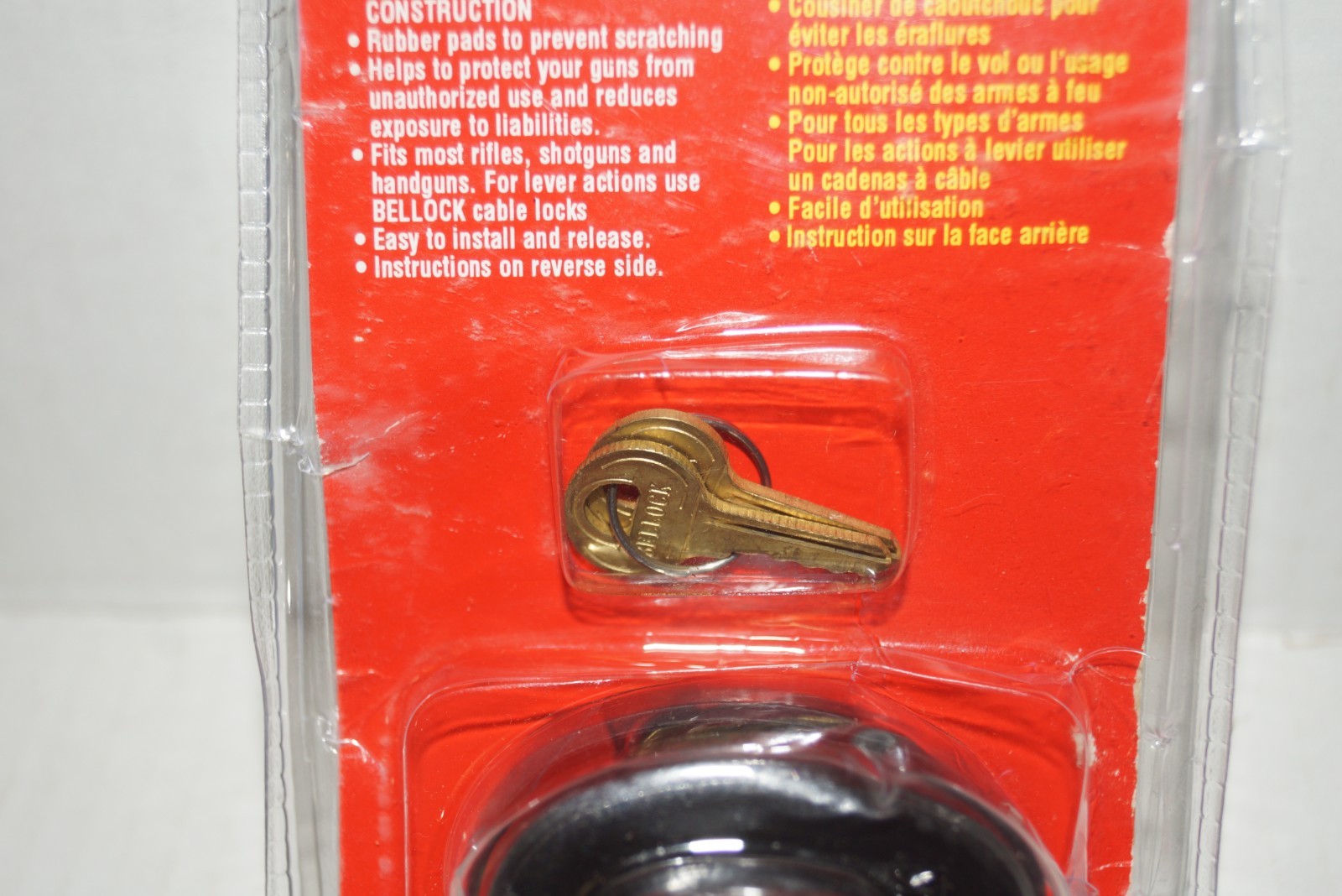 BELLOCK KEYED TRIGGER LOCK MODEL B100KA. FREE SHIPPING