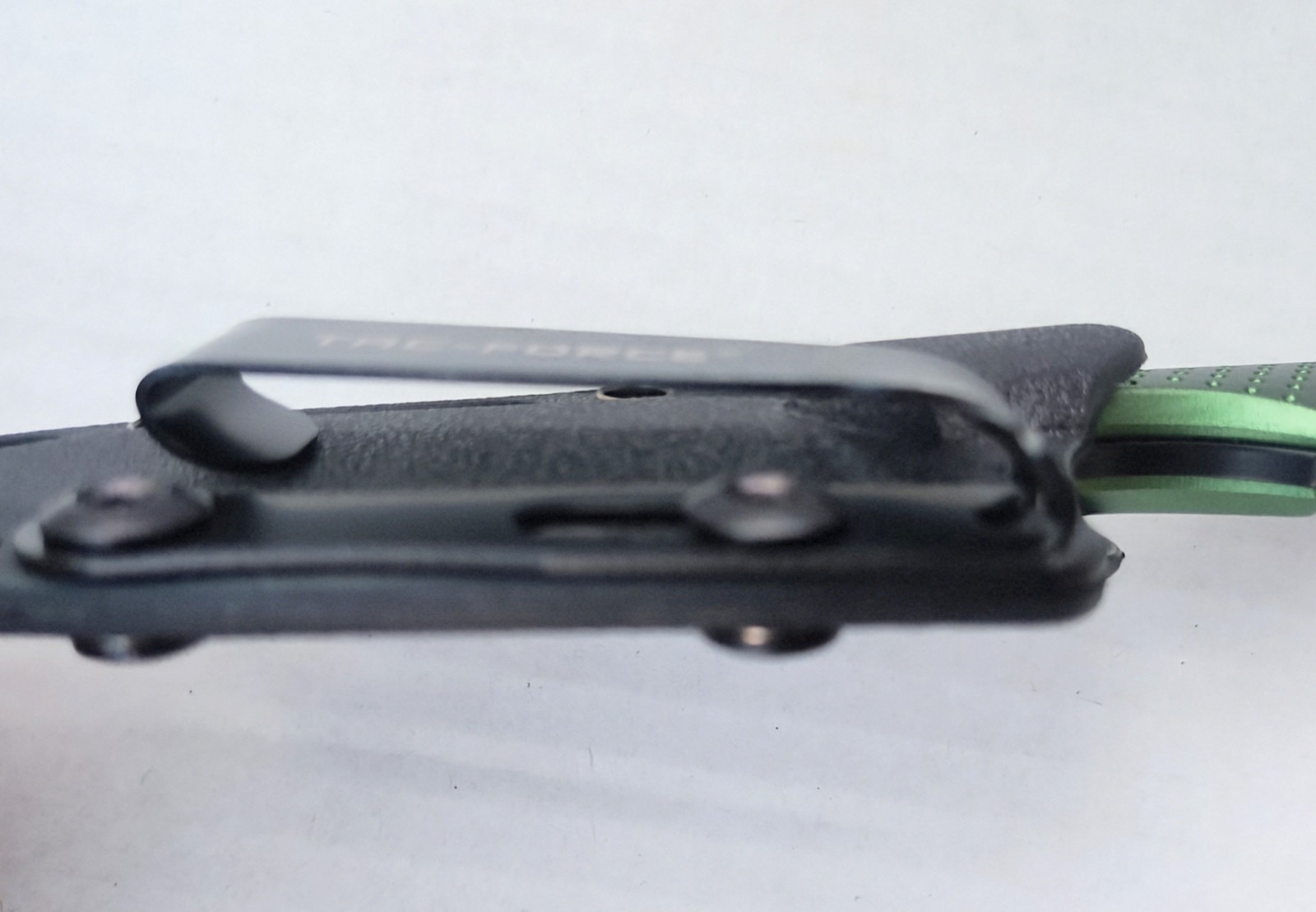 7" Tac Force EDC Fixed Blade Knife Kydex Sheath Horizontal Carry Green Handle