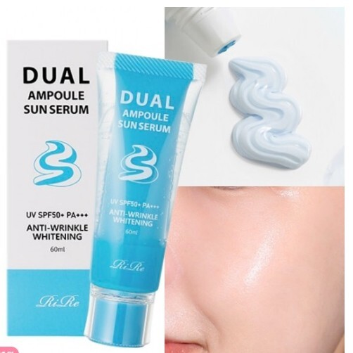 RIRE Dual Ampoule Sun Serum UV SPF50+ PA+++ 60ml Moisture Sun Serum Sunscreen