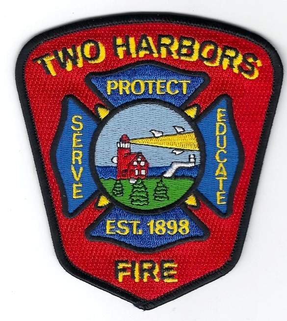 MINNESOTA - Two Harbors Fire Dept.  [ Shoulder Patch ]