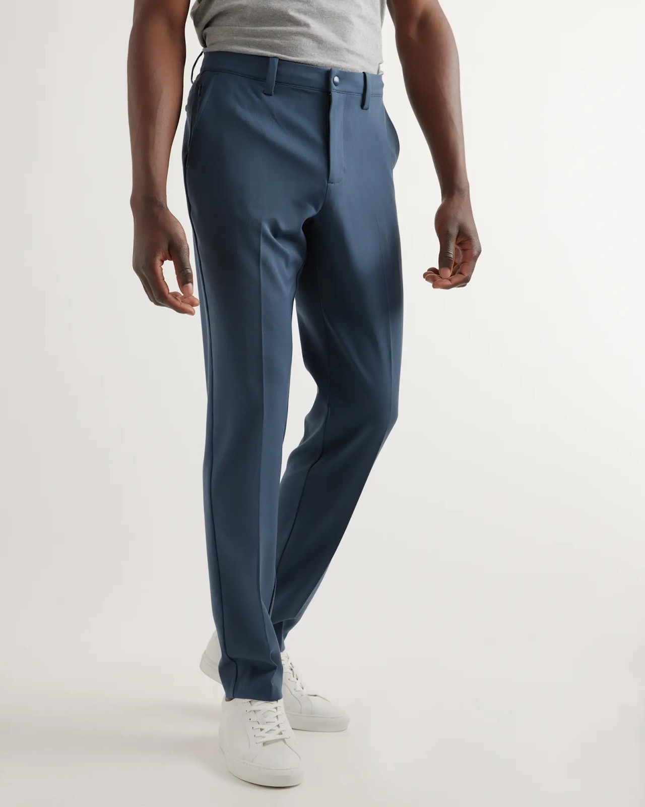 NWT Quince Ultra-Stretch Athletic Taper 24/7 Smart Chino Pant Ocean Blue 36x32