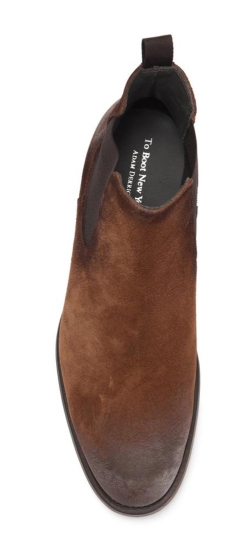 New To Boot New York Charleston Chelsea Boot Men Suede Leather 9.5 M TBH914D