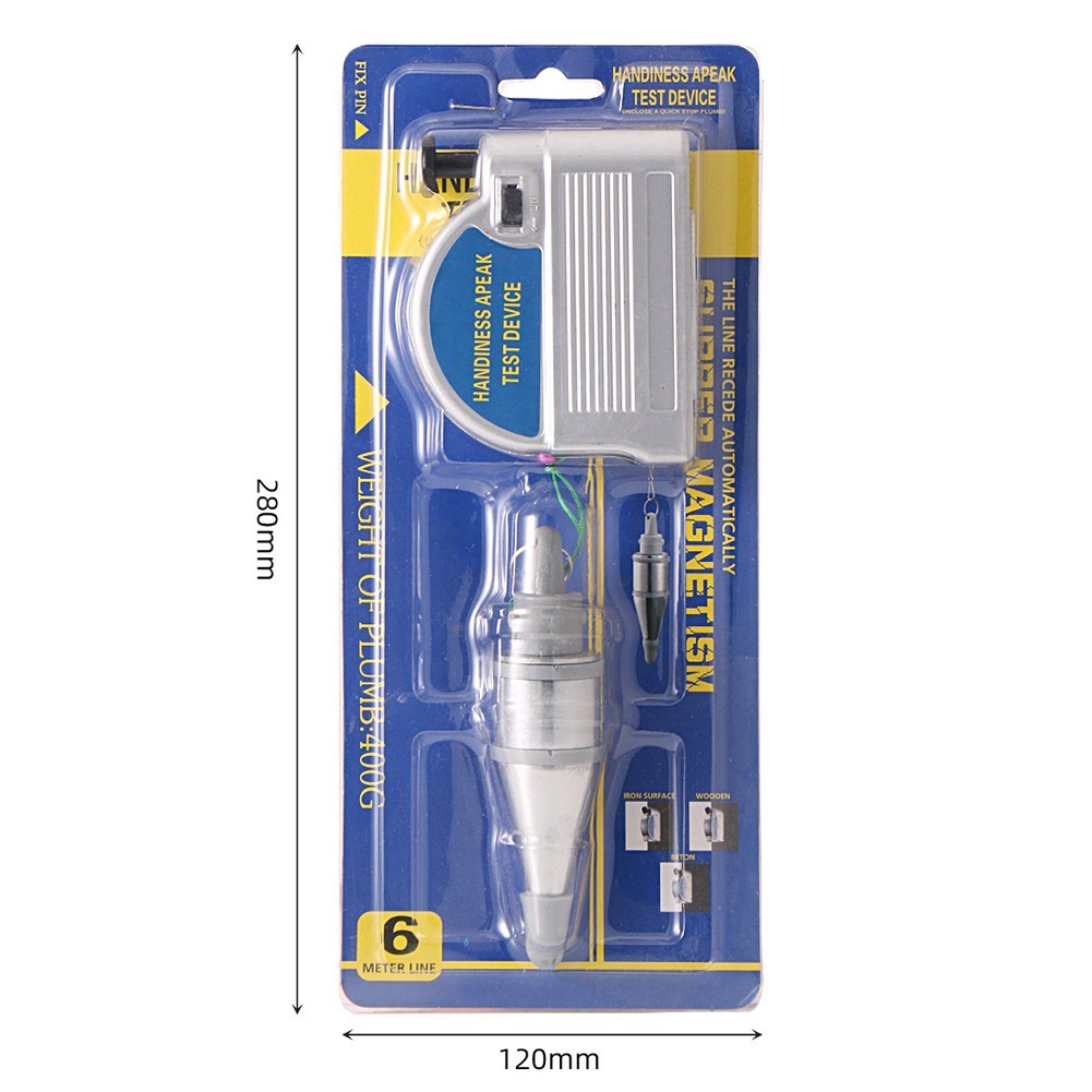 Adjustable 6m Plumb Bob with Magnetic Base Perfect for Vertical Testing Needs