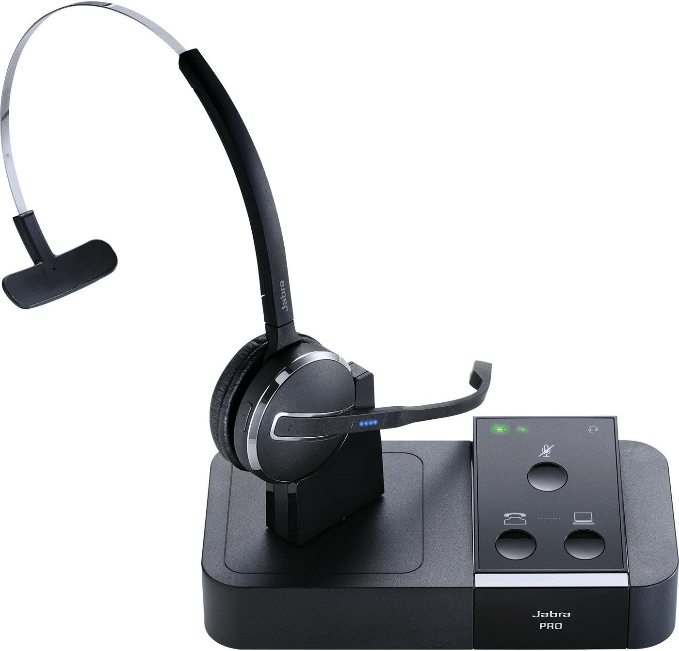 Jabra PRO 9450 Flex Noise Cancelling Wireless Mono Headset - Black