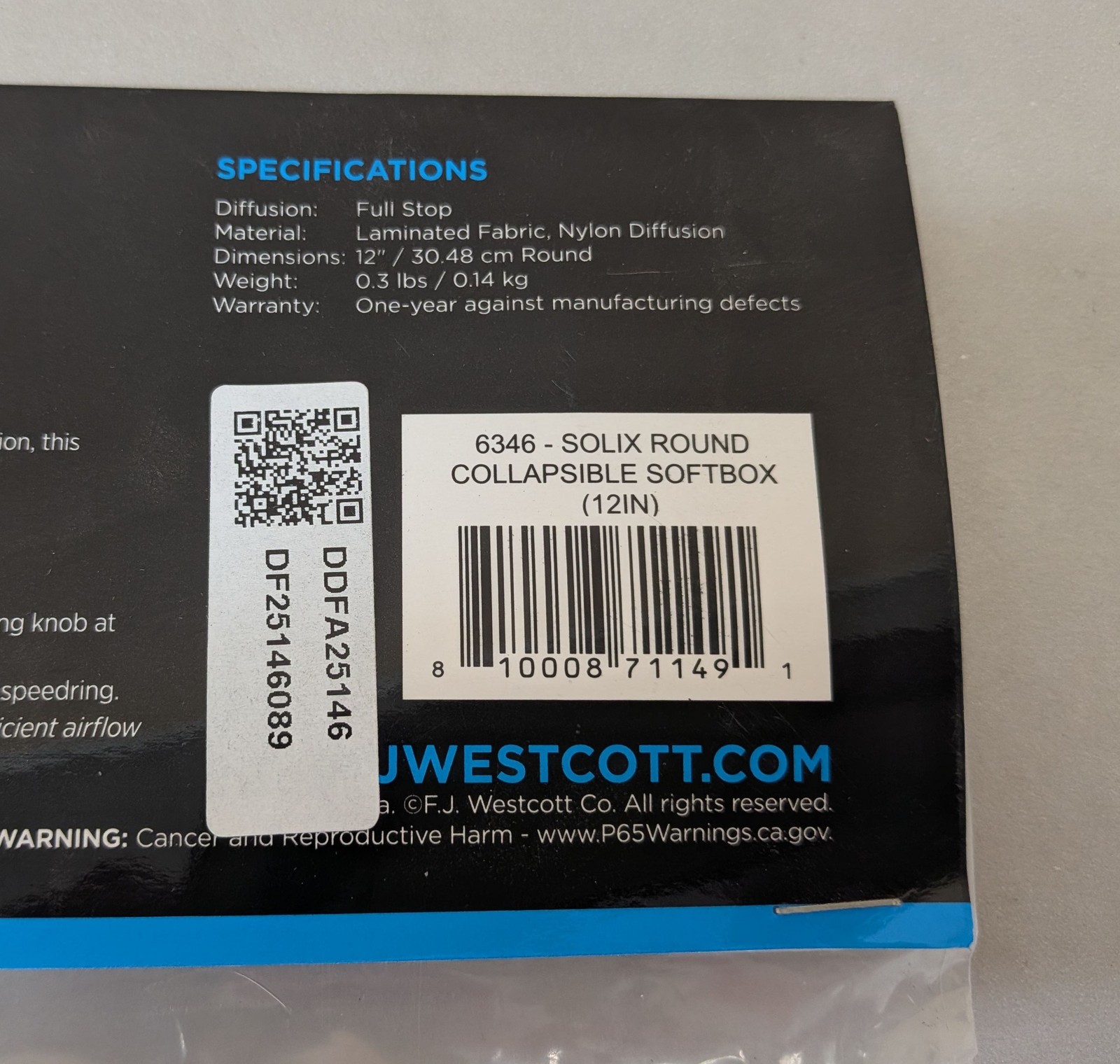 Westcott Solix 12" Round Collapsible Softbox (6346)