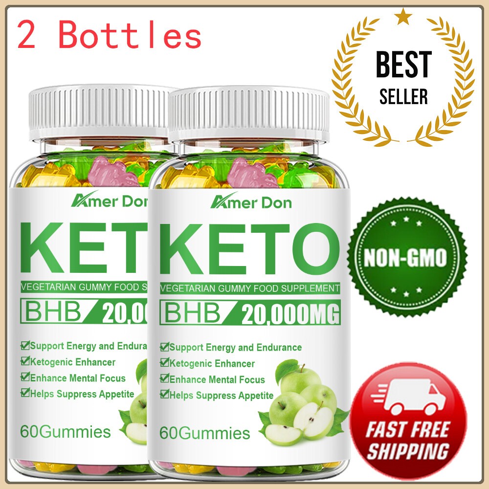 Keto BHB Diet Gummies-Fat Burner ACV Weight Loss Appetite Suppressant 20,000mg​​