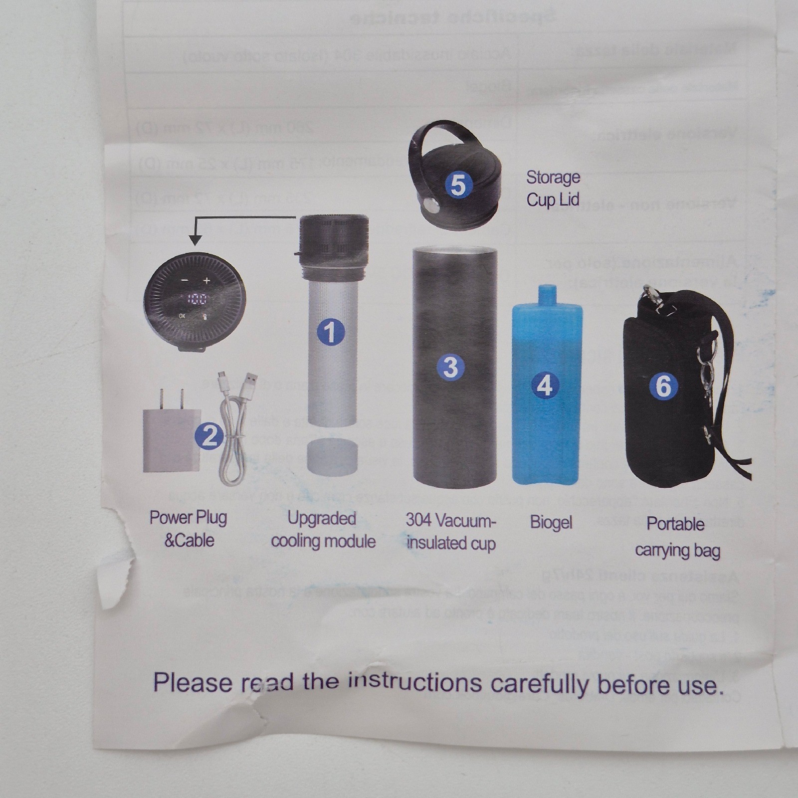 Electric Insulin Cooler Travel Case Lenke w/ USB Charger Biogel Ice Box Open Box