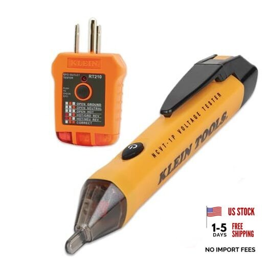 Klein Tools 80025 Outlet Tester Kit with GFCI Tester and Non-Contact DEVICE
