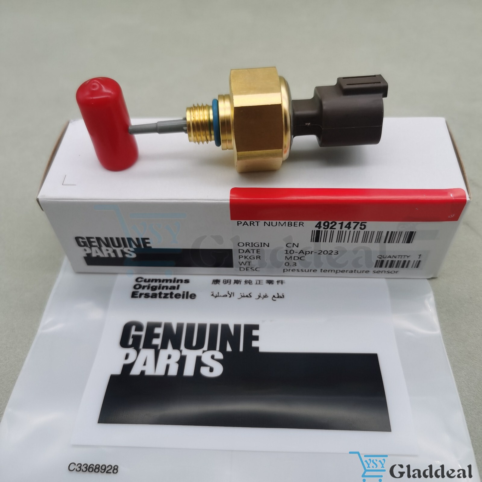 1PCS GENUINE OEM 4921475 Air Oil Pressure Temperature Sensor for Cummins Diesel