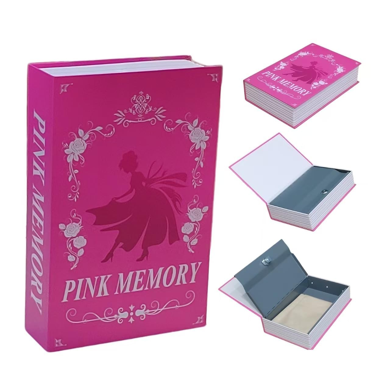 Book Safe with Key Lock - Hidden Compartment Security Box for Cash, Jewelry &...