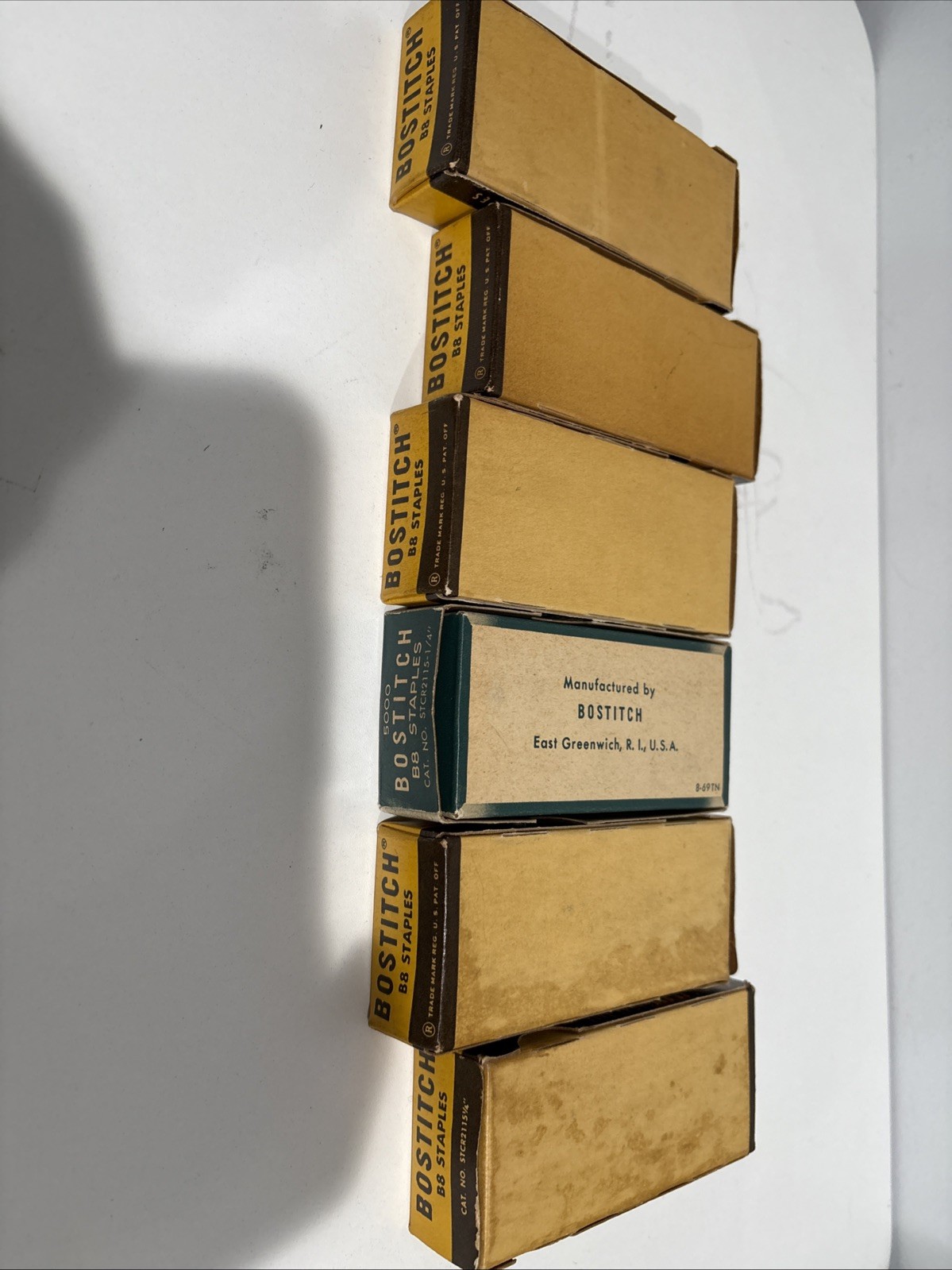 Vintage Bostitch Staples for The B8 Stapler Six Boxes