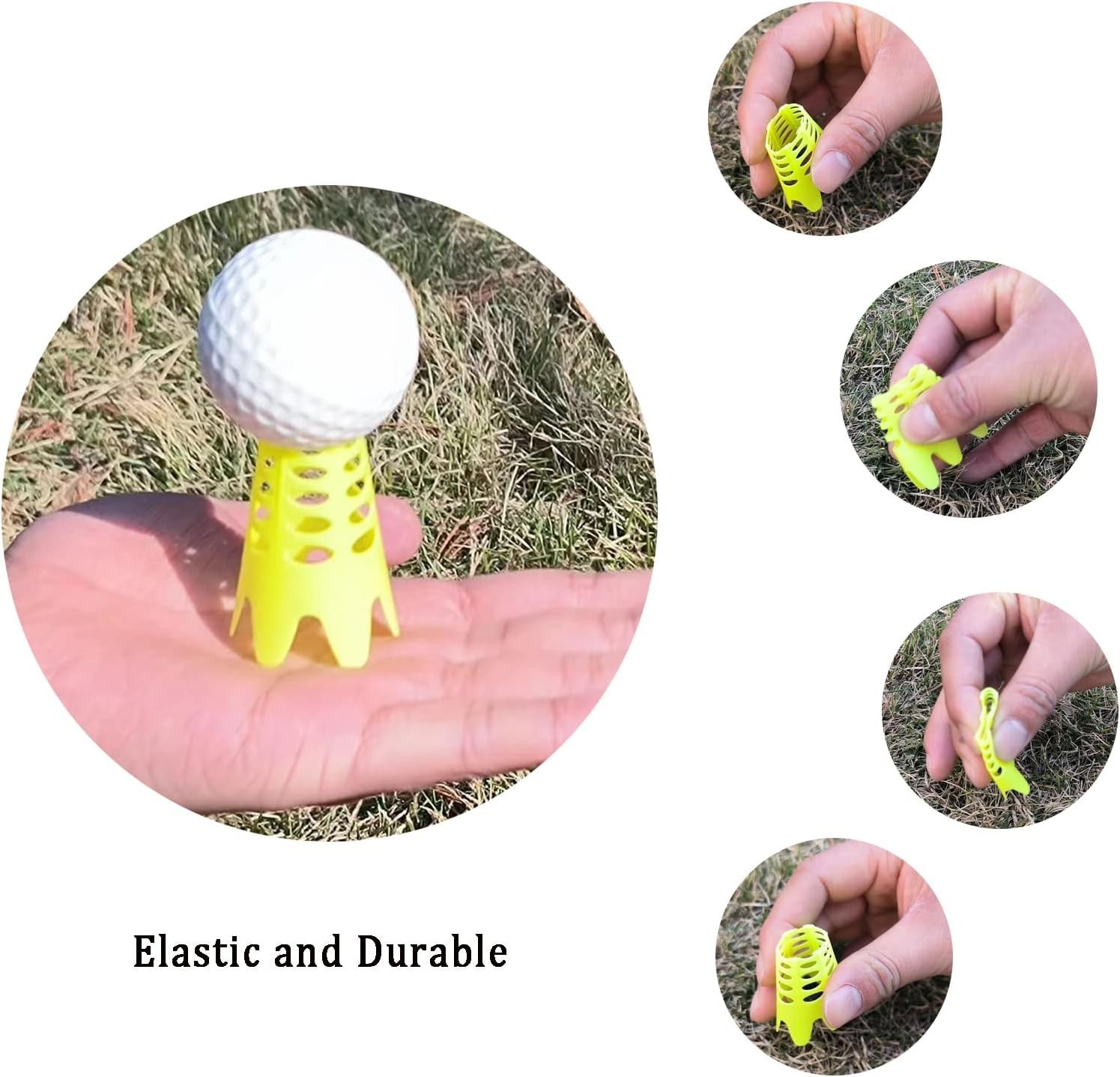 Golf Simulator Tees, Indoor Golf Tees for Simulator, Plastic Practice Golf Ma...